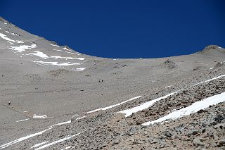06 The Trail From Aconcagua Camp 1 Crosses From Right To Left And Then Back To The Right To Ameghino Col On The Way To Camp 2
